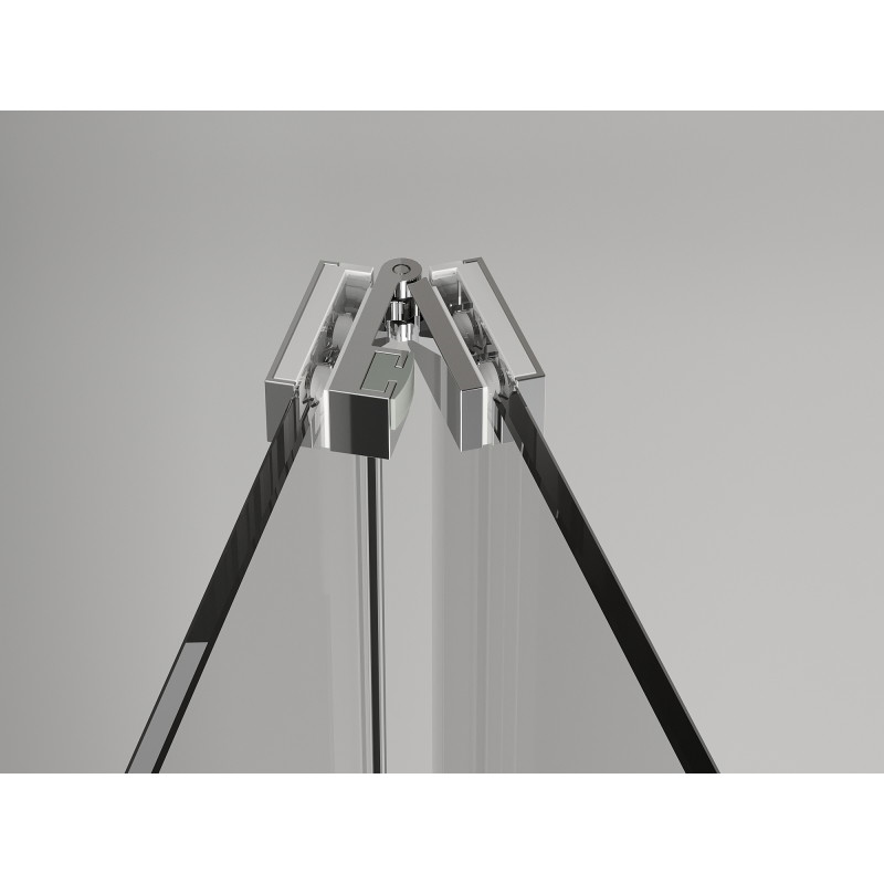 Mexen Exo-F összecsukható zuhanykabin 70 x 80 cm, átlátszó, króm - 816-070-080-01-00