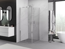 Cabină de duș pliabilă Mexen Exo 95 x 95 cm, transparent, crom - 816-095-095-01-00
