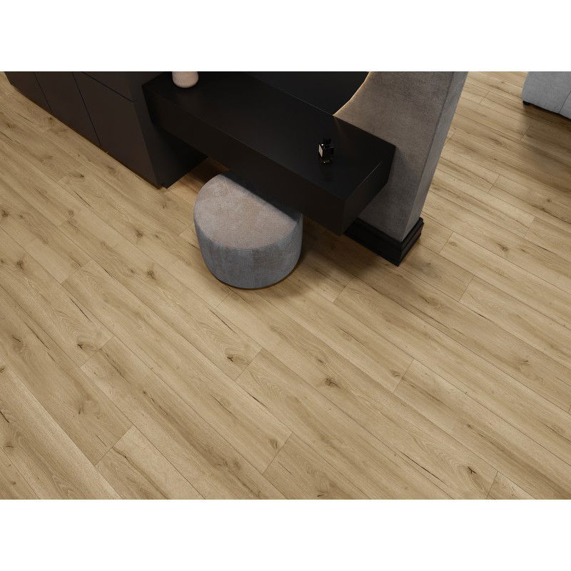 Mexen Buffalo vinyl panelek 1227 x 187 mm LVT Dryback 2,5 mm, PVC alátét, 4 V-fuga, Tölgy - F1307-1227-187-255-4V1-01