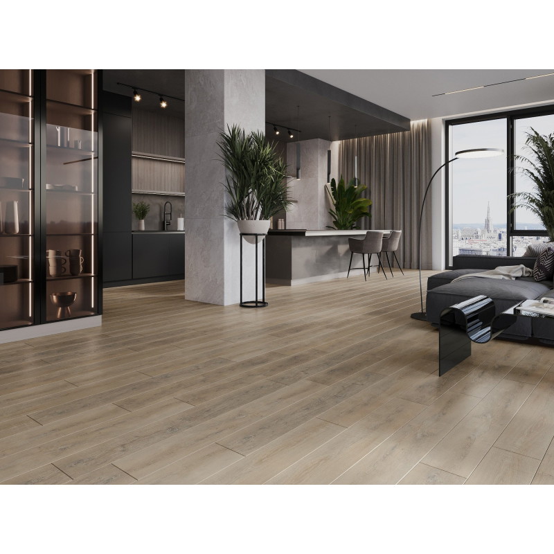 Mexen Casa Grande vinil panelek 1227 x 187 mm LVT Dryback 2,5 mm, PVC alátét, 4 V-fuga, Tölgy - F1314-1227-187-255-4V1-01