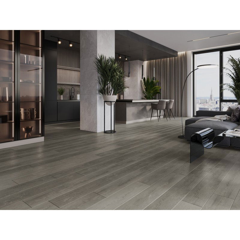 Mexen New Albany panouri din vinil 1227 x 187 mm LVT Dryback 2,5 mm, suport PVC, 4 V-Fuga, Stejar - F1317-1227-187-255-4V1-01