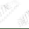 Mexen Exo cabină de duș pliante 100 x 85 cm, transparent, crom - 816-100-085-01-00
