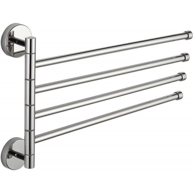 Mexen cuier rotativ cvadruplu pentru prosoape, crom - 7039244-00