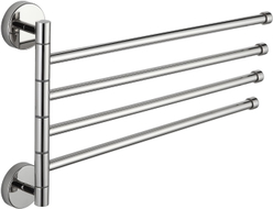 Mexen cuier rotativ cvadruplu pentru prosoape, crom - 7039244-00