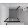 Mexen Exo-F cabina de duș pliabilă 70 x 70 cm, transparentă, neagră - 816-070-070-70-00