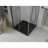 Mexen Lima cabină de duș pliabilă 80 x 80 cm, transparent, negru + cadă Flat, negru - 856-080-080-70-00-4070B