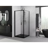 Mexen Exo-F cabină de duș pliabilă 85 x 85 cm, transparentă, neagră - 816-085-085-70-00
