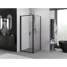 Mexen Exo-F cabină de duș pliabilă 85 x 85 cm, transparentă, neagră - 816-085-085-70-00