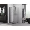 Mexen Exo-F cabină de duș pliabilă 85 x 85 cm, transparentă, neagră - 816-085-085-70-00