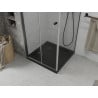 Mexen Lima cabină de duș pliabilă 80 x 80 cm, transparent, negru + cadă Flat, negru - 856-080-080-70-00-4070B