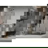 Mexen Lima cabină de duș pliabilă 80 x 80 cm, transparent, Neagră + cadă de duș Flat, Neagră - 856-080-080-70-00-4070B