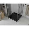 Mexen Lima cabină de duș pliabilă 80 x 80 cm, transparent, negru + cadă Flat, negru - 856-080-080-70-00-4070B
