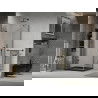 Mexen Lima cabină de duș pliabilă 80 x 80 cm, transparent, Neagră + cadă de duș Flat, Neagră - 856-080-080-70-00-4070B