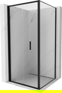 Mexen Exo cabină de duș pliabilă 100 x 100 cm, transparentă, neagră - 816-100-100-70-00
