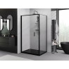 Mexen Exo-F cabina de duș pliabilă 80 x 75 cm, transparentă, neagră - 816-080-075-70-00