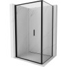 Mexen Exo-F cabina de duș pliabilă 80 x 75 cm, transparentă, neagră - 816-080-075-70-00