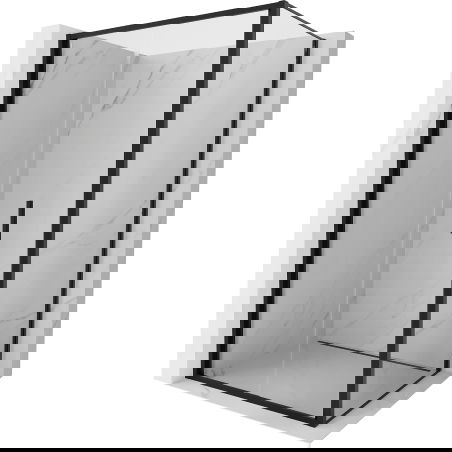 Mexen Exo cabină de duș pliabilă 90 x 75 cm, transparentă, neagră - 816-090-075-70-00