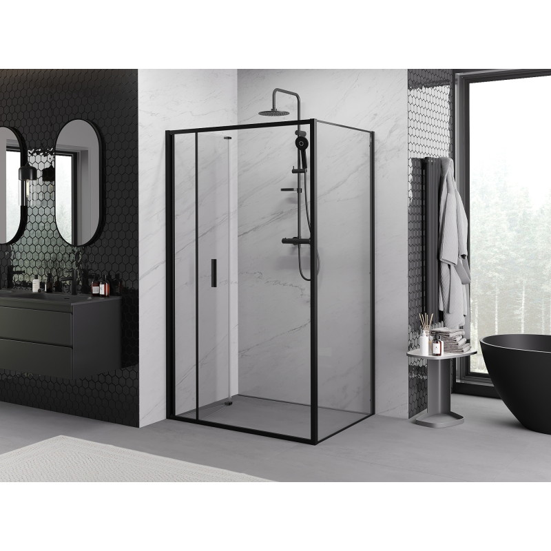 Mexen Exo-F cabina de duș pliabilă 100 x 80 cm, transparentă, neagră - 816-100-080-70-00