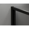 Mexen Exo 100 x 80 cm-es összecsukható zuhanykabin, átlátszó, fekete - 816-100-080-70-00