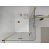 Dus˛ Kabina pliabilă Mexen Lima Duo 80 x 80 cm, transparent, auriu + cădiță Flat - 856-080-080-50-02-4010G