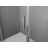 Mexen Exo cabină de duș pentagonală rabatabilă 80 x 80 cm, transparent, crom - 812-080-080-01-00