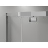 Mexen Exo-R Cabină de duș pentagonală cu ușă batantă 80 x 80 cm, transparentă, crom - 812-080-080-01-00