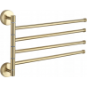Cuier rotativ cvadruplu pentru prosoape Mexen, auriu - 7039244-50
