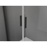 Mexen Exo uși de duș duble batante 80 cm, transparent, negre - 814-080-000-70-00