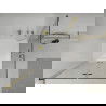 Mexen Lima Duo cabină de duș pliabilă 100 x 100 cm, transparent, Aurie + cadă de duș Flat - 856-100-100-50-02-4010G