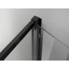 Mexen Exo-F uși de duș pliabile 65 cm, transparent, negru - 816-065-000-70-00
