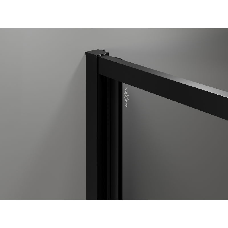 Mexen Exo ușă de duș pliabilă 85 cm, transparentă, neagră - 816-085-000-70-00