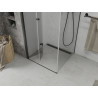 Mexen Lima 70 x 70 cm-es összecsukható zuhanykabin, átlátszó, fekete - 856-070-070-70-00