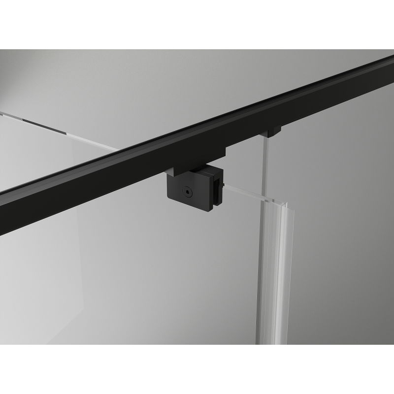 Mexen Exo ușă de duș batantă 120 cm, transparentă, neagră - 819-120-000-70-00