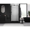 Mexen Exo-B uși de duș batante 80 cm, transparente, negre - 817-080-000-70-00