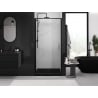 Mexen Exo-B ușă de duș batantă 70 cm, transparentă, neagră - 817-070-000-70-00