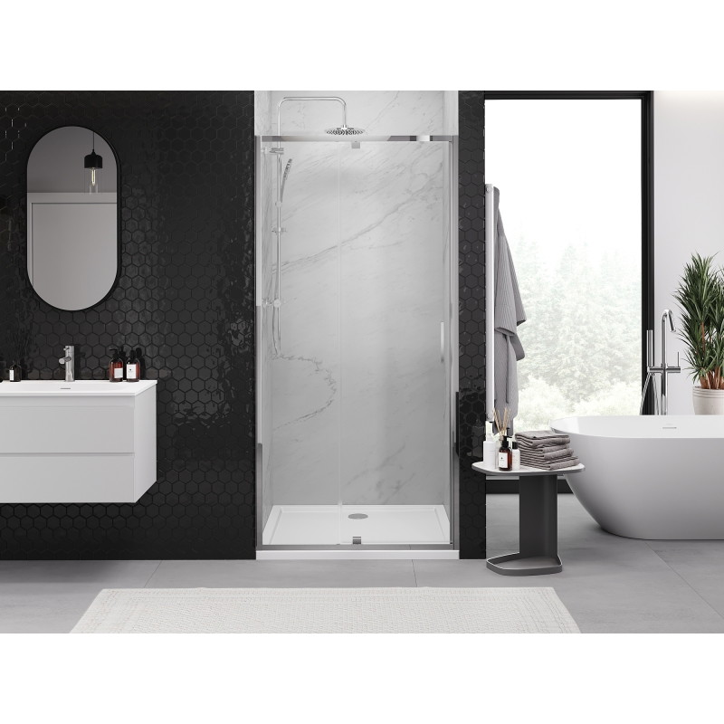 Mexen Exo-R ușă de duș batantă 115 cm, transparentă, crom - 819-115-000-01-00