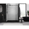 Mexen Exo-R uși de duș batante 155 cm, transparente, negre - 819-155-000-70-00