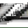 Mexen Exo uși de duș pivotante 155 cm, transparente, negre - 819-155-000-70-00