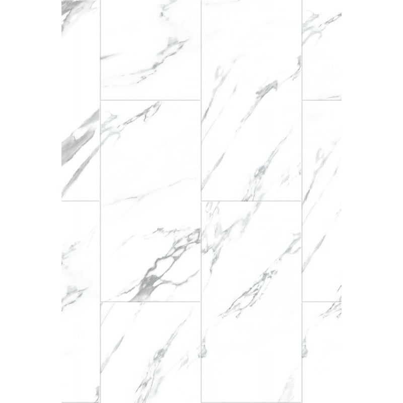 Mexen Glacier White vinyl panelek 610 x 305 mm LVT Dryback 2,5 mm, alap, 4 V-fuga, Jazz White - F1451-0610-305-255-4V1-01