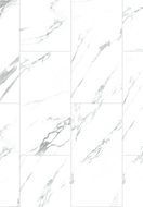 Mexen Glacier White vinil panelek 610 x 305 mm LVT Dryback 2,5 mm, alátét, 4 V-Fuga, Jazz White - F1451-0610-305-255-4V1-01
