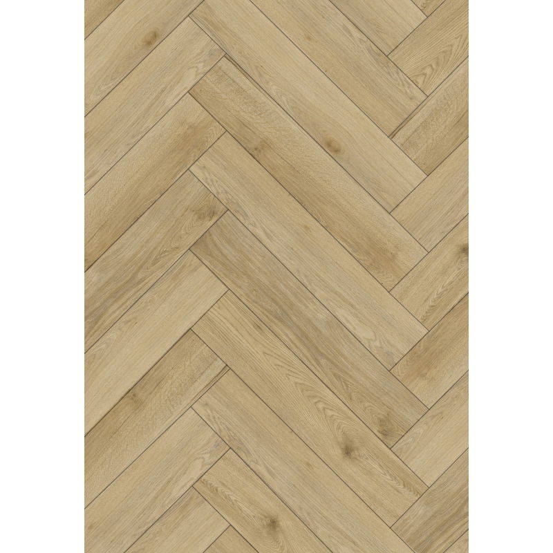 Mexen Charter Oak panouri de vinil model os de pește 570 x 95 mm LVT Dryback 2,5 mm, suport PVC, 4 V-Fugă, Stejar