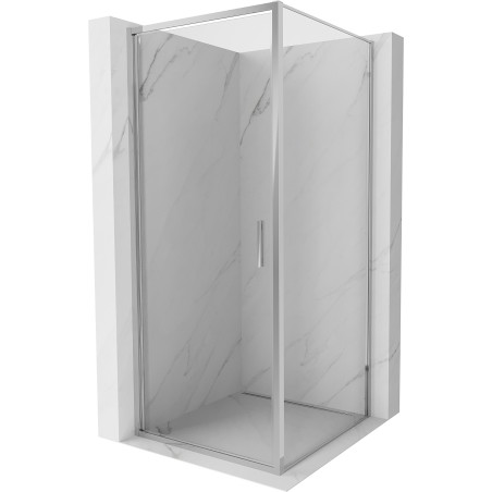 Mexen Exo-B 70 x 70 cm-es nyíló zuhanykabin, átlátszó, króm - 817-070-070-01-00