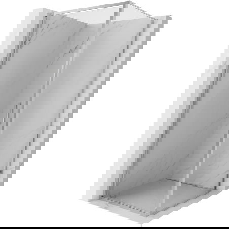 Mexen Exo cabină de duș rabatabilă 70 x 70 cm, transparent, crom - 817-070-070-01-00