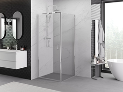 Mexen Exo cabină de duș rabatabilă 70 x 70 cm, transparent, crom - 817-070-070-01-00