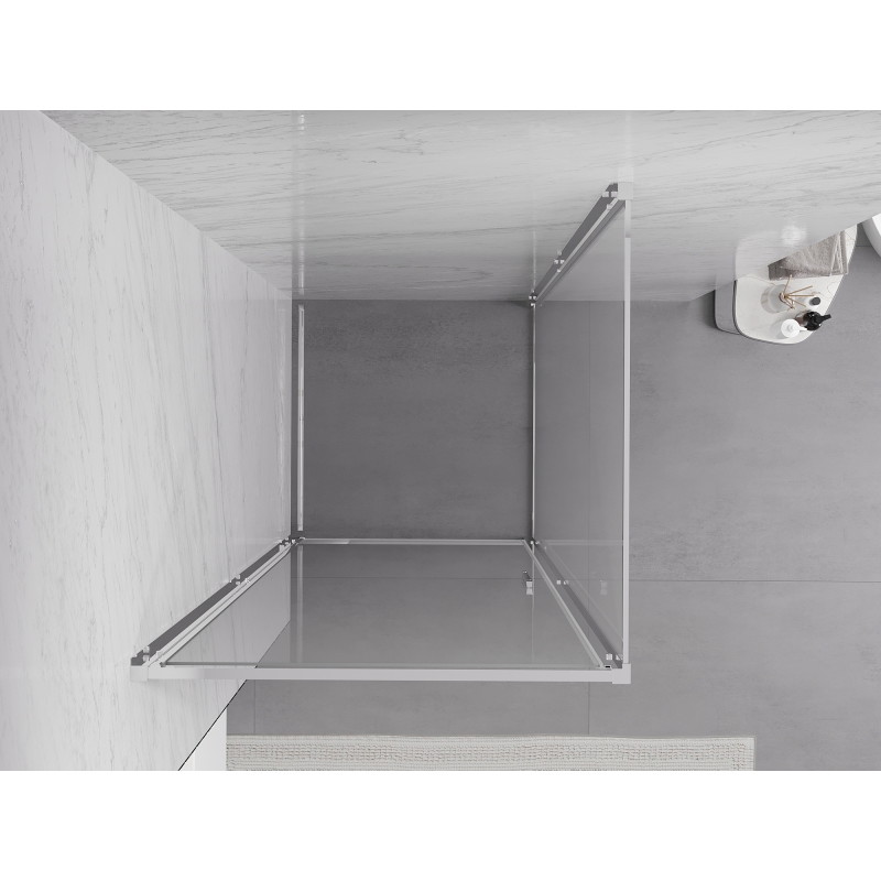 Mexen Exo-B cabina de duș cu deschidere de 70 x 70 cm, transparentă, crom - 817-070-070-01-00