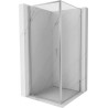Mexen Exo-B nyíló zuhanykabin 90 x 90 cm, átlátszó, króm - 817-090-090-01-00