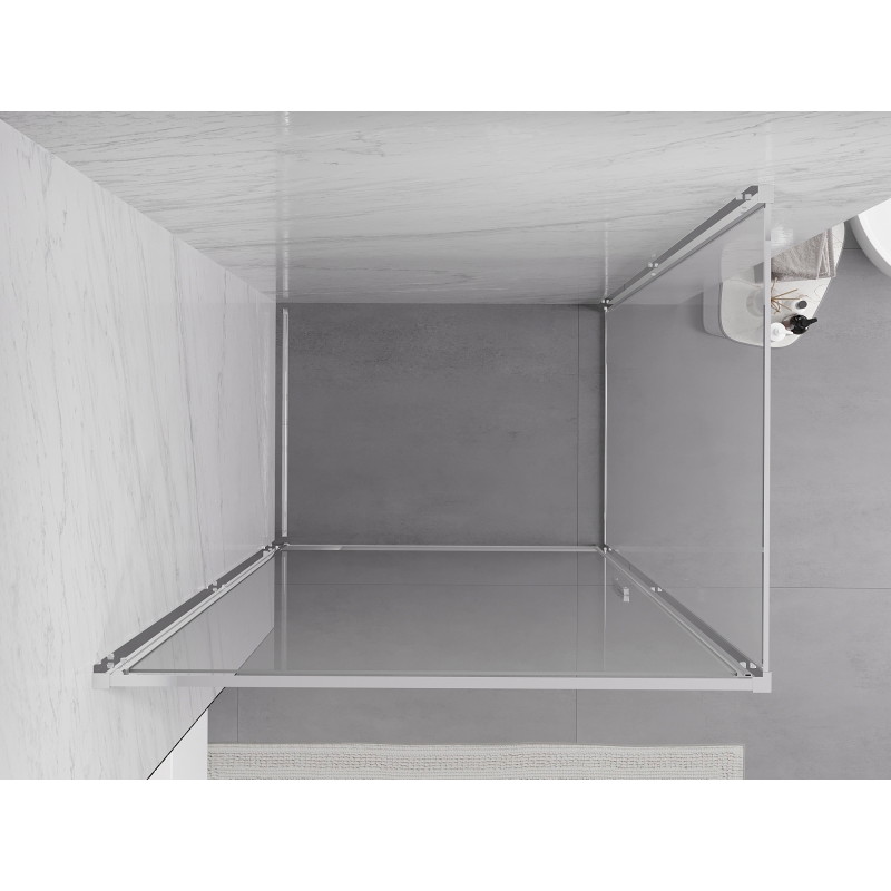 Mexen Exo-B cabina de duș pivotantă 100 x 70 cm, transparentă, crom - 817-100-070-01-00