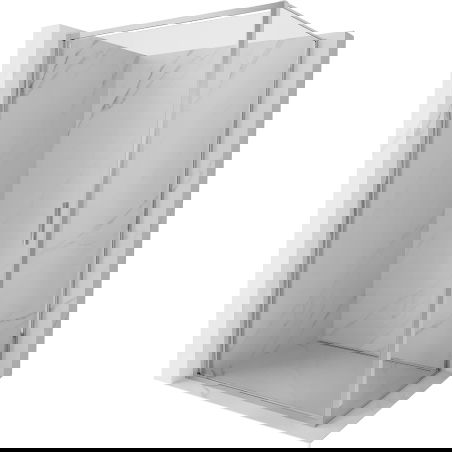 Mexen Exo cabină de duș batantă 75 x 80 cm, transparent, crom - 817-075-080-01-00