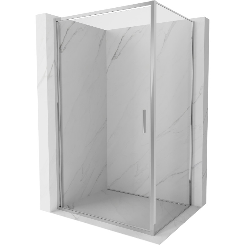 Mexen Exo-B nyíló zuhanykabin 95 x 80 cm, átlátszó, króm - 817-095-080-01-00