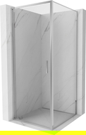 Mexen Exo cabină de duș cu uși batante 85 x 85 cm, transparent, crom - 817-085-085-01-00